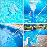 Robot Pool Swimming Pool Maintenance Kit with Vacuum and Pool Skimmer, 5 Handle Handles, Leaf Bag Portable Maintenance Kit for Above Ground Pool, Pond