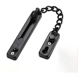 Door Chains, Anti Theft Door Chain Lock, Stainless Steel Door Security Chain Door Latch Lock Home Hotel, Black
