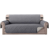 Protective Armchair Cover, Size 3 Seater Relax Reversible Quilted Cover Gray Color