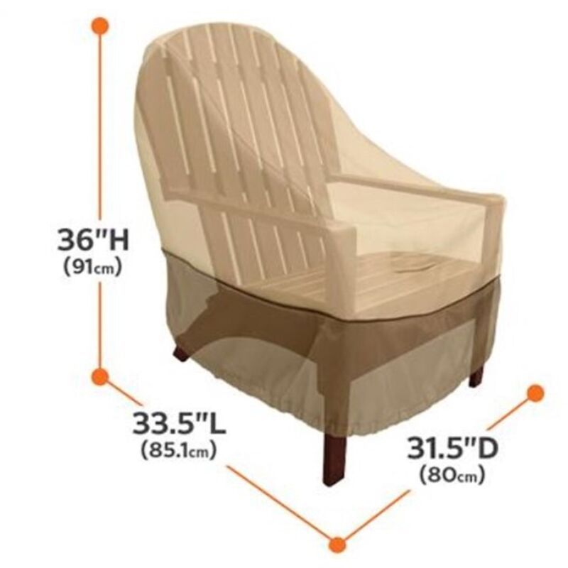 Waterproof Oxford Garden Bench Cover Anti UV Wind Protective Cover, Brown, 85 x 80 x 91.5cm