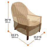 Waterproof Oxford Garden Bench Cover Anti UV Wind Protective Cover, Brown, 85 x 80 x 91.5cm