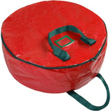 Garden Furniture Cover Christmas Wreath Storage Bag 30 Inch Garland Container, Red, 70 x 20cm