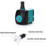 Aquarium Circulating Water Pump Fish Pond Pump Aquarium Side Suction Pump 25w - Side View