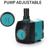 Aquarium Circulating Water Pump Fish Pond Pump Aquarium Side Suction Pump 25w - Top-Down View