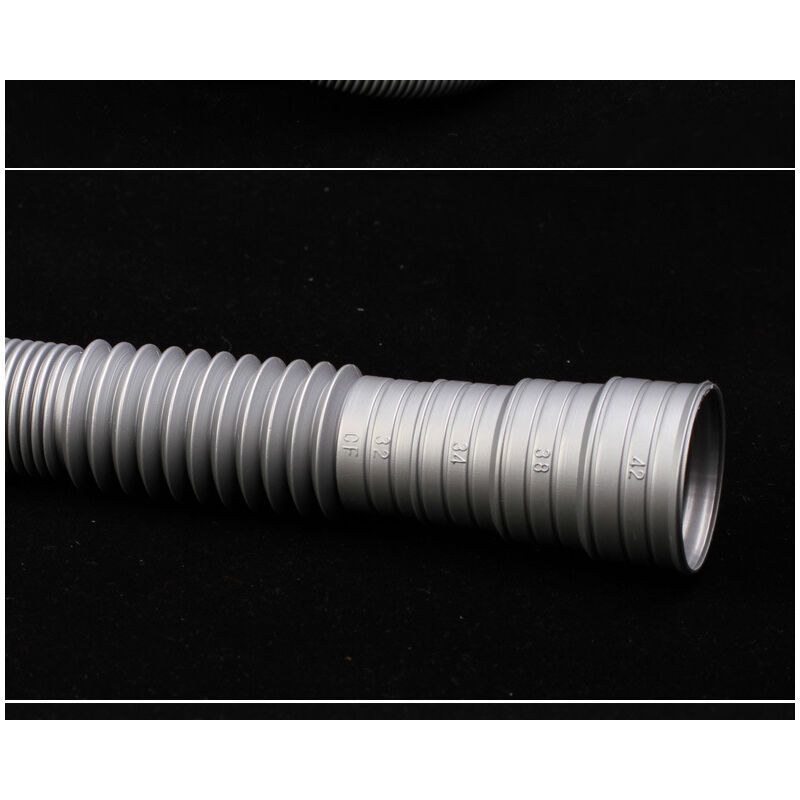 Corrugated Plastic Tube Washing Machine Drainage Extension Tube Gray, 2m