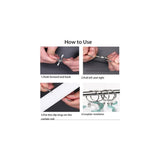 30 Pieces Curtain, Curtain Rings with Clips, Strong Drapery Clips, Hooks on Tension Rod Holder - Front View