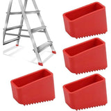 4 Pcs Rubber Ladder Feet Covers, Stepladder Tips, Stepladder Feet, Universal Rubber Replacement Ladder Feet for Folding Ladders for Home, 50 x 20 mm