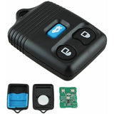2 Pcs Black 3-Button Replacement Remote Key 433 MHz Compatible with Ford Transit Mk6 2000-2006 Connect 2000-2007