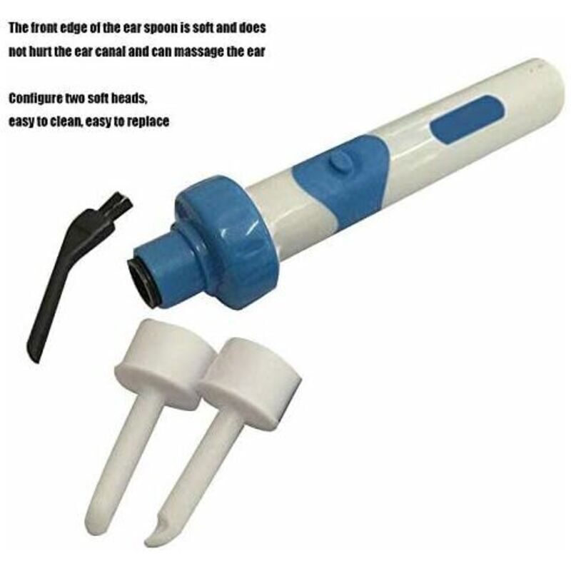 Automatic Ear Cleaner, Electric Vacuum Earwax Suction Device, Ear-Pick Cleaning Tools Set for Adults and Children, Battery Included