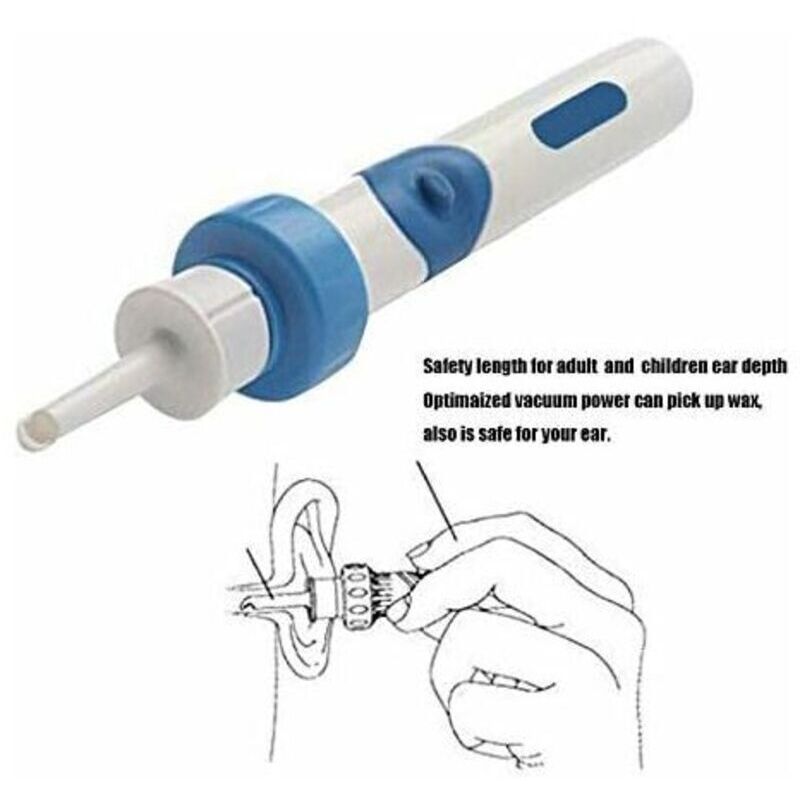 Automatic Ear Cleaner, Electric Vacuum Earwax Suction Device, Ear-Pick Cleaning Tools Set for Adults and Children, Battery Included