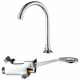 Foot Pedal Tap, Kitchen Sink Tap, Bathroom Tap, Basin Mixer Tap, Foot Control Tap - Front View
