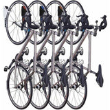 Bicycle Rack, Wall-Mounted Bicycle Rack with Rubber Coating, for 2 Bicycles, Wall-Mounted Bicycle Supports for Indoor and Outdoor Use - Top-Down View