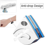 Magnetic Double Glazing Window Cleaner, Double-Sided Window Cleaning Brush, Interior Window Cleaner for Glass, with Anti-Drop Cord, 3-8 mm - Top-Down View