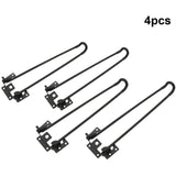 Folding Hairpin Table Legs, Heavy Duty Black Metal Two Rod Support Legs DIY Furniture Accessories Bench Computer Table Legs 51 cm