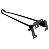 Folding Hairpin Table Legs, Heavy Duty Black Metal Two Rod Support Legs DIY Furniture Accessories Bench Computer Table Legs 51 cm - Front View