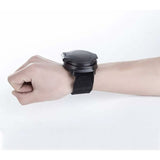 Adjustable Bicycle Rearview Mirror, Wrist Mount for Bicycle, Black - Top-Down View