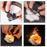 Outdoor Camping Survival Watch Multifunction Bracelet Tool Kit Compass Rope Whistle Paracord - Side View