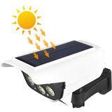 77 LED Solar Light Outdoor Simulation Surveillance Security Lighting with Motion Sensor Solar Wall Lamp Fake Surveillance Cameras