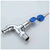 Anti-Theft Outdoor Faucet, Anti-Theft Brass Faucet, Lockable Outdoor Faucet, for Washing Machine in Garden - Side View