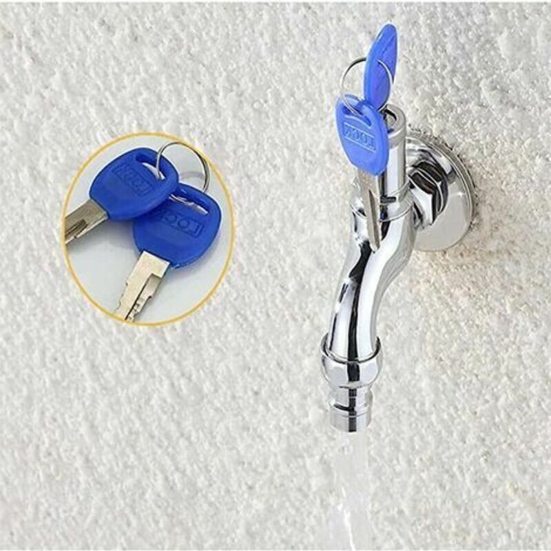 Anti-Theft Outdoor Faucet, Anti-Theft Brass Faucet, Lockable Outdoor Faucet, for Washing Machine in Garden