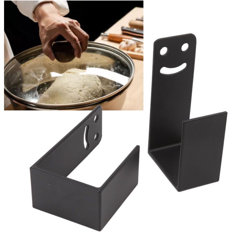 Wall Mounted Pot Lid Rack, Adjustable Stainless Steel Cabinet Lid Holder for Kitchen