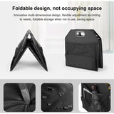 Large Trunk Organizer with Removable and Waterproof Cooler Bag, Durable 600D Nylon Material - Top-Down View
