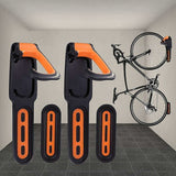 Rubber Coated Bike Rack Wall Mounted Bike Holder 2 Bike Wall Mounts Indoor and Outdoor Use