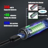 Mini Precision Electric Screwdriver, 0.45-0.65 4N M Torque, Cordless, Electric Precision Screwdriver, 39 in 1 Rechargeable Precision Screwdriver - Top-Down View