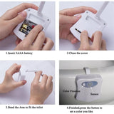 Toilet Light, LED Night Light for Toilet Bathroom PIR Sensor Detector 8 Color Changing Lighting, Only Activates in the Dark