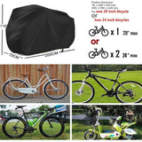 Bike Cover, 210D High Quality Waterproof Bicycle Cover Polyester Oxford, Suitable for Bicycles and Electric Motorcycles and Scooters - Side View