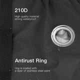 Bike Cover, 210D High Quality Waterproof Bicycle Cover Polyester Oxford, Suitable for Bicycles and Electric Motorcycles and Scooters - Top-Down View