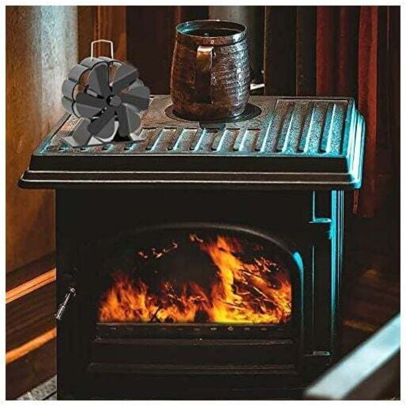Mini Stove Fan Quiet Heat Circulation Fan Wood Burner Fan Wood Burner Eco Fire Fan
