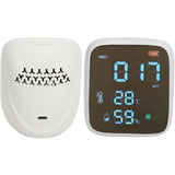 Indoor PM2.5 Air Quality Monitor, Mini Portable Smart Sensor, Temperature and Humidity Tester with Built-in Alarm