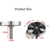 Glass Rinser for Kitchen Sink, Stainless Steel Glass Rinser, Water Bottle and Coffee Cup Cleaner, Glass Cleaning Tool for Home, Restaurant and Bar - Top-Down View