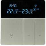 Smart Thermostat Heating Thermostat Electric Floor Heating Thermostat 16A WiFi Electric Floor Heating Thermostat Gray - Front View