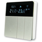 Smart Thermostat Heating Thermostat Electric Floor Heating Thermostat 16A WiFi Electric Floor Heating Thermostat Gray - Side View