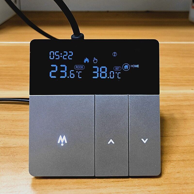 Smart Thermostat Heating Thermostat Electric Floor Heating Thermostat 16A WiFi Electric Floor Heating Thermostat Gray