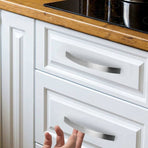 16 Pack Kitchen Cabinet Handles, Chrome, Brushed Nickel Door Handles Kitchen Handle Stainless Steel Kitchen Handle 96 mm
