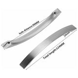 16 Pack Kitchen Cabinet Handles, Chrome, Brushed Nickel Door Handles Kitchen Handle Stainless Steel Kitchen Handle 96 mm - Front View