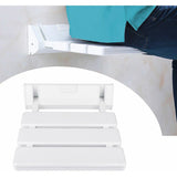 Folding Shower Seat in Aluminum and ABS, 330 x 320 x 70 mm