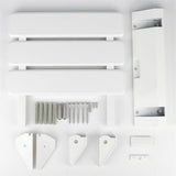Folding Shower Seat in Aluminum and ABS, 330 x 320 x 70 mm