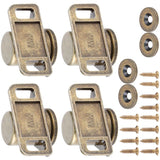 4 Pcs Zinc Alloy Magnetic Door Catch Vintage Zinc Alloy Cabinet Hardware Green Bronze