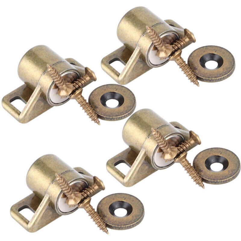 4 Pcs Zinc Alloy Magnetic Door Catch Vintage Zinc Alloy Cabinet Hardware Green Bronze