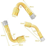 6 Pcs Tire Valve Extension, 45 Degree, 90 Degree, 135 Degree Tire Valve Extension Adapter Connector Elbow Extender, Angled Inflator Nozzle for Car