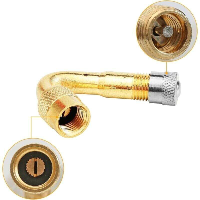 6 Pcs Tire Valve Extension, 45 Degree, 90 Degree, 135 Degree Tire Valve Extension Adapter Connector Elbow Extender, Angled Inflator Nozzle for Car