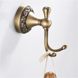 Bathroom Hardware Pendant European Base Wall Hook Brass Retro