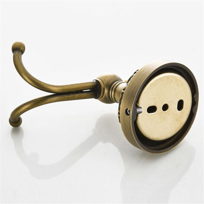 Bathroom Hardware Pendant European Base Wall Hook Brass Retro