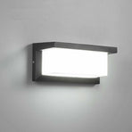 Modern Outdoor Wall Light LED 12W Waterproof IP65 Anthracite Aluminum Lighting Decoration Light for Yard Garden Patio Near Wall Path