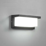 Modern Outdoor Wall Light LED 12W Waterproof IP65 Anthracite Aluminum Lighting Decoration Light for Yard Garden Patio Near Wall Path