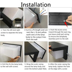 Modern Outdoor Wall Light LED 12W Waterproof IP65 Anthracite Aluminum Lighting Decoration Light for Yard Garden Patio Near Wall Path